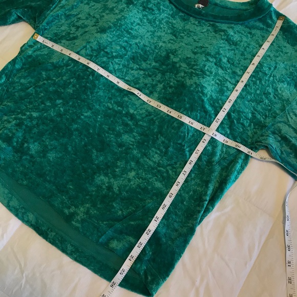 Free People Green Velvet Top - Picture 5 of 8